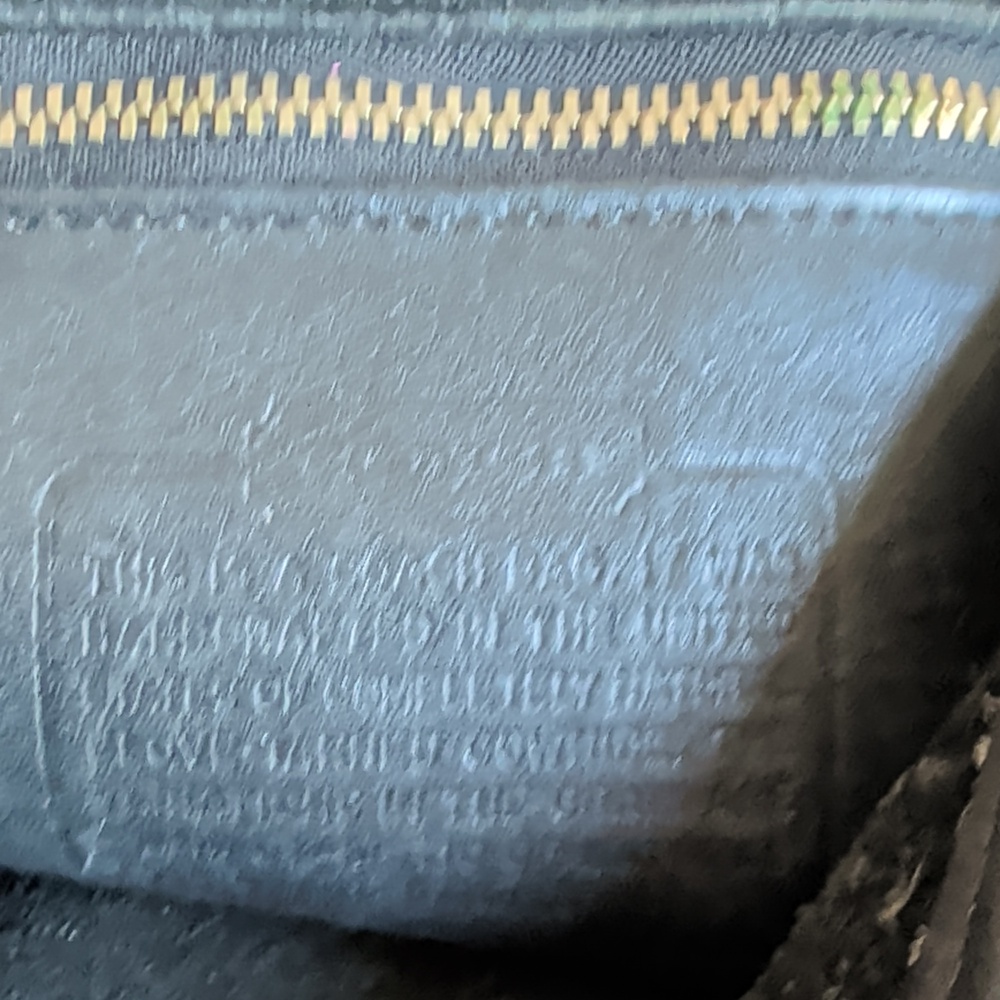 Coach Black Leather Satchel with Silver Hardware - Picture 7 of 10